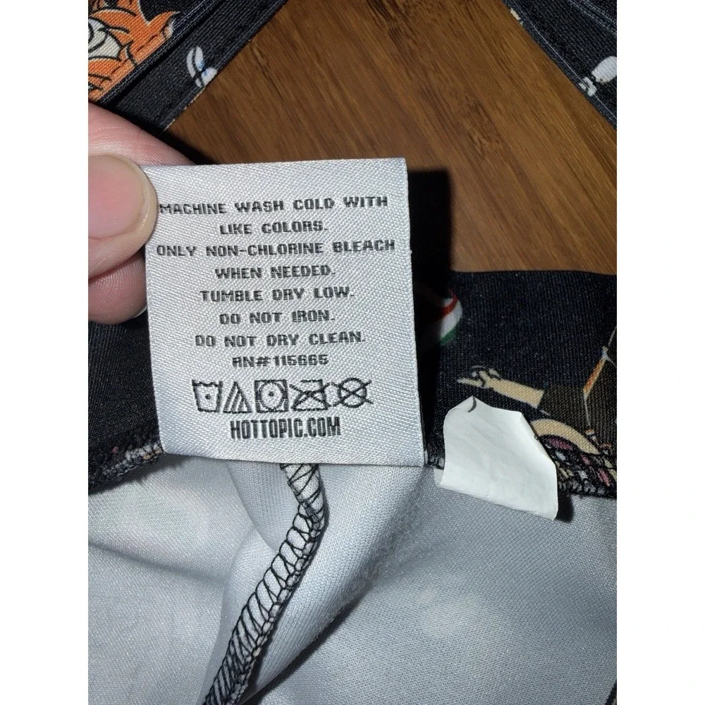 Hot Topic Haikyu Chibi Characters Suspender Skirt Womens L Black Hipster Anime - Picture 6 of 11